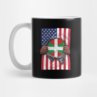 Bilbao Flag American Flag Ripped - Gift for Basque From Bilbao Mug